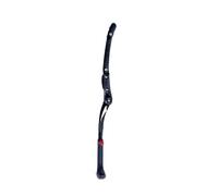 YANSHUYU Cavalletto Bici Bicycle Stand Aluminum Alloy Side Kickstand Bicycle for 26-29 inch MTB Road Bike Height Adjustable Foot Rastrelliera Biciclette(White-56L)