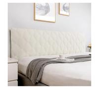 YANSHUYU Copri Testiera Letto Copritestata trapuntato morbido e liscio all-inclusive in tinta unita Testiera Letto(Beige,W120 x H70cm)