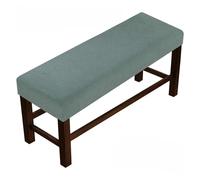 YANSHUYU Coprisedia Con Schienale 1 set di copripanca in tessuto a quadri tinta unita, copripanca elastico Coprisedie Cucina(Matcha green,S)