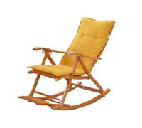 YANSHUYU Cuscini Sedie Cuscini lunghi 48x120 cm Sedia reclinabile a dondolo pieghevole Divano con schienale alto for lettino da giardino Tappetino Cuscino Per Sedia A Dondolo(Yellow)