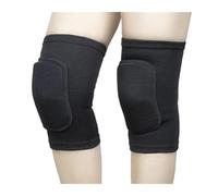 YANSHUYU Ginocchiera Sportiva Ginocchiere sportive da 2 pezzi, protezione for la danza, supporto for ginocchiera for yoga, pallavolo, spugna ispessita Fascia Ginocchio(Black,S(25-45KG))