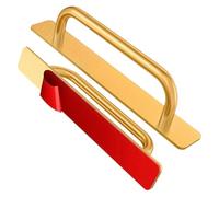 YANSHUYU Maniglie Porte Interne Due maniglie autoadesive in alluminio for una facile installazione su porte e finestre senza forare la maniglia del cassetto della porta finestra Porte Interne(Gold)