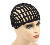 YANTAISIYU 1 Pezzi Cuffia Capelli per Parrucca Retine per Capelli Crochet Wig cap Berretto per Capelli Reti per Capelli per Parrucche con Clip