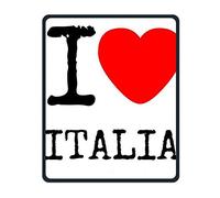 Yanteng Cuciture di precisione Unisex Resistente L Love Italia Crea Il Mio Tappetino per Il Mouse Tappetino per Il Mouse Impermeabile con Base in Gomma Antiscivolo per L'Ufficio Gaming Study Mousepad