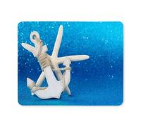 Yanteng Mouse pad da gioco, Mouse Pad White Anchor e Starfish in The Seabed Gaming Mouse Pad per computer