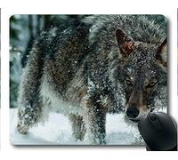 Yanteng Tappetini per Mouse da Gioco Mousemat, Yellow Eyes Moon Wolf Gaming (Multicolore)
