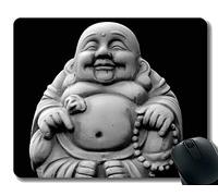 Yanteng Tappetini per Mouse Personalizzati, filosofia della Vita, Grande comprensione, Tappetino per Mouse in Gomma Antiscivolo Buddha