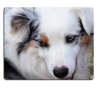 Yanteng Tappetino Mouse da Gioco con Bordo Cucito di precisione, Tappetini per Mouse Australian Shepherd Beauty by Mat Mouse da Tavolo per Laptop Personalizzato (Mouse Pad/Mouse da Gioco)