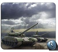 Yanteng Tappetino Mouse da Gioco di Cucitura di precisione, Serbatoi sul Modello Battlefield Rettangolo Personalizzato Tappetino per Mouse in Gomma Antiscivolo Tappetini per Mouse da Gioco