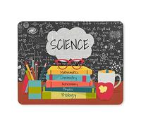 Yanteng Tappetino per Mouse da Gioco, Tappetino per Mouse Scienza in Bolle di discorso sopra Libri scientifici, Scatola per Penne Tappetino per Mouse Tappetino per Mouse in Gomma Antiscivolo