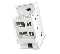 yanwuwa 1: 64 Set di edifici architettonici, C | Struttura di layout di scena con appello della mensola della città, accento modellato dell'assemblea di hobby della facciata