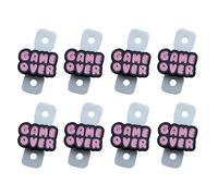 yanwuwa Accessori per smorzamento corde per il gioco quotidiano | Design con inserto in silicone, configurazione della racchetta, aspetto audace, otto pezzi