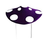 yanwuwa Accessorio per capelli a forma di fungo, regolabile, per spettacoli teatrali, feste a tema e travestimento per Halloween, cappello in costume