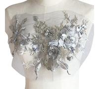 yanwuwa Appliques ricamate del fiore per la decorazione domestica di modo con le toppe dell'abbigliamento di effetto dei Sequins