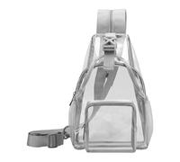yanwuwa Borsa trasparente multifunzione per escursionismo | , Leggero ed elegante per le avventure, zaino a tracolla in PVC soddisfa i requisiti dello stadio