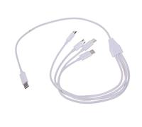 yanwuwa Cavo USB C con Tipo C/USB, Bianco | Multi-funzione USB C Connettore USB Cavo di Ricarica per Tablet Dispositivi multipli per Cellulari