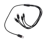 yanwuwa Cavo USB C con Tipo C/USB, Nero | Multi-funzione USB C Connettore USB Cavo di Ricarica per Tablet Dispositivi multipli per Cellulari