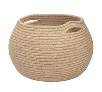 yanwuwa Cestino portaoggetti adatto ai bambini con manico per giocattoli a forma di barattolo di jute organizer per l'organizzazione domestica contenitore decorativo a forma di urna