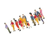 yanwuwa Confezione da 25 statuette in miniatura di persone casuali per modello con colori vivaci e dettagli realistici