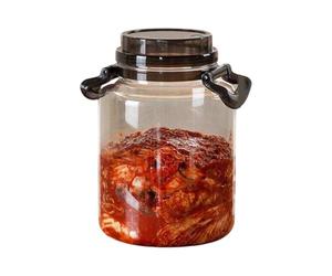 yanwuwa Contenitore per sottaceti fermentati con bocca larga, nero, misura