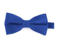 yanwuwa Cravatta di seta regolabile del poliestere del papillon classico degli uomini per l'evento formale di affari di nozze, Blu reale, M