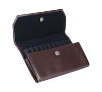 yanwuwa Elegante custodia da viaggio per penna stilografica, antigraffio, con chiusura per penna stilografica, Albero marrone scuro Patt