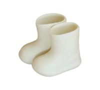 yanwuwa Facile Pulire Breve Pioggia Boot Base Antiscivolo 1/12 Bambola Scarpe Accessori Multiplo Colore Miniature Bambola Scarpe Antiscivolo Resistente