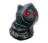 yanwuwa Gatto nero gotico statuette di gatti neri statua decorazione di Halloween scultura con temi magici Regali amanti dei gatti