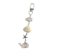 yanwuwa Pratico portachiavi a forma di balena, decorazione delicata, accessori luminosi, struttura in resina, per chiavi della borsa, San Valentino, Door buckle, Metallo