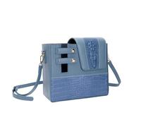 yanwuwa PU Rettili in rilievo Design Porta Bottiglia D'acqua Cinghia Regolabile Moda Cup Holder BagFor Outdoor Escursionismo Palestra Sport, Blu