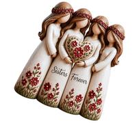 yanwuwa Souls Sister Figurine Amicizia, Quattro sorelle | Statuette di anime sorelle, statuine ornamentali per Natale, giorno del Ringraziamento, migliori amiche e donne