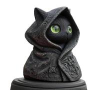 yanwuwa Statuette di gatto nero statua di gatto nero decorazione di Halloween scultura con temi magici Regali amanti dei gatti