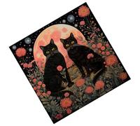 yanwuwa Tarocchi Tovaglia Multifunzione Divinazioni Tovaglia 50x50/60x60/75x75cm Gioco da Tavolo Oracoli Pad Carta Rune Tovaglietta Raccontare Mat Panno