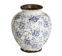 yanwuwa Vasi da pavimento in ceramica con finitura anticata con fondo antiscivolo, urna decorativa per ingresso o soggiorno, decorazione per la casa in stile invecchiato
