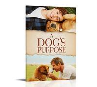 YANXIAOYUOZDS Poster del film "A Dog's Pure", decorazione artistica da parete, 40 x 60 cm, con cornice, stile 16