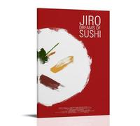 YANXIAOYUOZDS Poster del film Jiro Dreams of Sushi, decorazione artistica da parete, 40 x 60 cm, con cornice, stile 11
