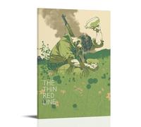 YANXIAOYUOZDS Poster del film The Thin Red Line, decorazione artistica da parete, 40 x 60 cm, con cornice, stile 4