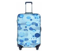 Yanyu Blue Polka Dot Print Universal Valigie Copertura Elastico Lavabile Viaggio Bagaglio Protector Bagagli Adulto, bianco, X-Large