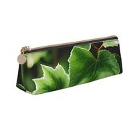 YANYU Ivy Blossoms - Astuccio funzionale con stampa di alberi di edera, grande capacità, 20,3 x 5,6 x 6,1 cm, astuccio triangolare con cerniera