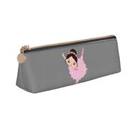 YANYU Little Ballerina Dancing Girl - Astuccio funzionale con stampa, grande capacità, 20,3 x 5,6 x 6,1 cm, astuccio triangolare con cerniera