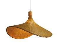 YANZHAOA Lampada A Sospensione Intrecciata in bambù Apparecchio da Soffitto con Cappello di Paglia Creativo E Personalizzato Lampada Artigianale Decorativa Giapponese del Sud-EST Asiatico Lampadario