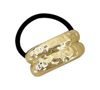 yanzisura Elastico per capelli in metallo, elastico unico per coda di cavallo, confortevole fascia per capelli in metallo per tutti i giorni, pendolari, cene, feste, uscite casual