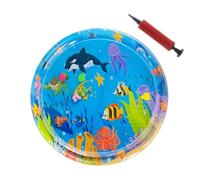 yanzisura Tappetino da gioco sensoriale acquatico per gatti,Tappetino da gioco acquatico per gatti,Tappetino a tema pesce di mare per il gioco dei gatti - Tappetino per l'acqua sensoriale per gatti,