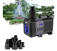YAOBLUESEA Eco Pompa per Laghetto con Filtro Ad Acqua, Super Eco Pompa Laghetti Sommergibile, Anfibio Pompe Acquario Laghetto per Terrari, Sistemi di Circolazione per Laghetti Carpa 3600l/h 20W