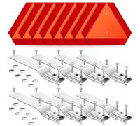 Yaocom Set di 8 cartelli per veicoli a movimento lento con staffa di montaggio, 35,5 x 40,6 cm, triangolo per veicoli in movimento lento, triangoli di avvertimento per veicoli, carrelli da golf