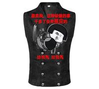 YAODAMAI Gilet da Uomo Victoria Gilet Gotico Steampunk Formale/Casuale