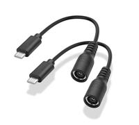 YAODHAOD 2 cavi DC8020 a USB-C da 20 cm, 100 W, chip integrato DC8020 da femmina a tipo C, adattatore per Jackery 100 Plus, 240 Plus, pannello solare 300 Plus