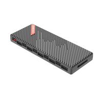 YAODHAOD 20 porte ARGB PWM HUB, controller RGB 12 V, 5 V, 2 in 1, hub della ventola integrato, controllo digitale dell'illuminazione e velocità della ventola (nero)