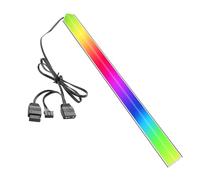 YAODHAOD 30 cm ARGB striscia LED doppio lato aspirazione magnetica 5 V 3 pin indirizzabile 16 milioni di colori per ASUS AURA/ MSI Mystic Light e altre strisce luminose per case del computer