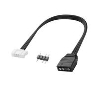 YAODHAOD Adattatore controller da 5 V ARGB a 4/6 pin, 2 pezzi, compatibile con la nave pirata Coolmoon EZDIY-FAB RGB, altre ventole per PC da 4 a 6 pin e dispositivi LED (ARGB 3Pin su PH2.0 6Pin)